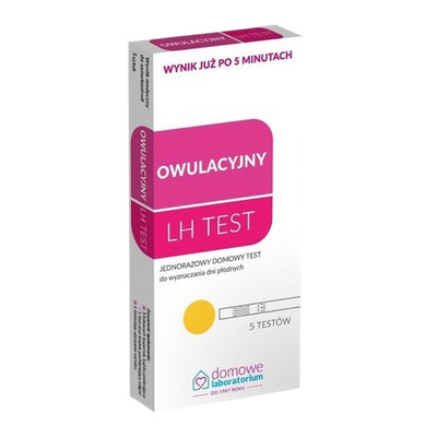 Pink test owulacyjny 5 sztuk + 5 testów płytkowych + 5 testów strumieniowych super czuły