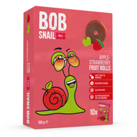 Bob Snail Rollsy owocowe mix RÓŻNE SMAKI zdrowe przekąski zestaw 4 x 100 g