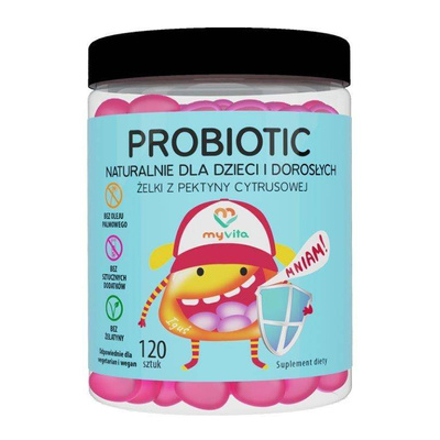 MyVita Probiotic żelki 120 sztuk PEKTYNA OWOCOWA