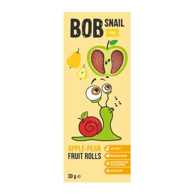 Bob Snail Rollsy owocowe Jabłko Gruszka 30 g