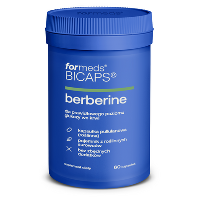 Formeds Bicaps Berberine Berberyna CHOLESTEROL GLUKOZA 60 kapsułek