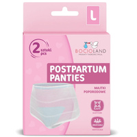 Bocioland majtki bezuciskowe poporodowe siateczkowe rozmiar L 2 sztuki