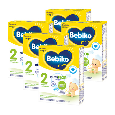 Bebiko 2 Mleko następne dla niemowląt powyżej 6. miesiąca życia ZESTAW 5 x 350 g