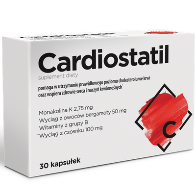 Cardiostatil cholesterol monakolina 30 kapsułek