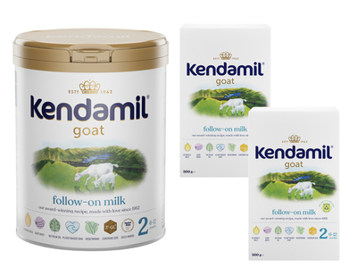 Kendamil Kozie mleko następne 2 ZESTAW puszka 800 g + 2 uzupełnienia 500 g