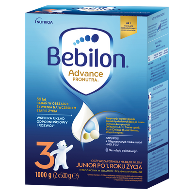 Bebilon 3 Advance Pronutra Junior Formuła na bazie mleka po 1. roku życia 1000 g