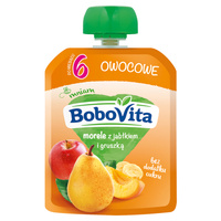 BoboVita zestaw MIX smaków musy 6 x 80 g