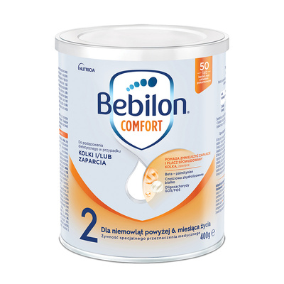 Bebilon Comfort 2 Żywność specjalnego przeznaczenia medycznego dla niemowląt od 6. miesiąca 400 g
