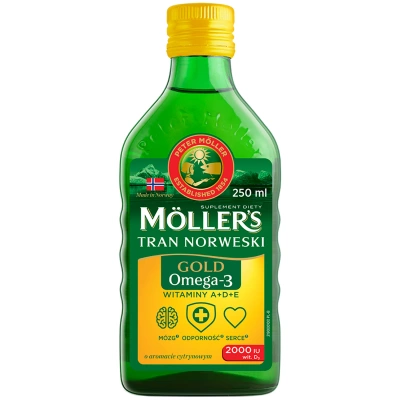 Moller's Gold Tran Norweski aromat cytrynowy 250 ml