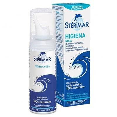 STERIMAR Sterimar Higiena Nosa WODA MORSKA spray fizjologiczny do nosa 50 ml