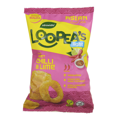 Loopea's zdrowe chipsy FIT RÓŻNE SMAKI zestaw 4 sztuki