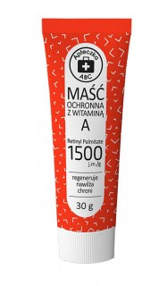 Apteczka ABC Maść ochronna z witaminą A chroni i pielęgnuje suchą skórę 30 g