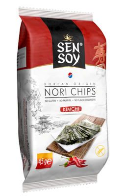 Sen Soy chipsi nori bezglutenowe z kimchi 4,5 g