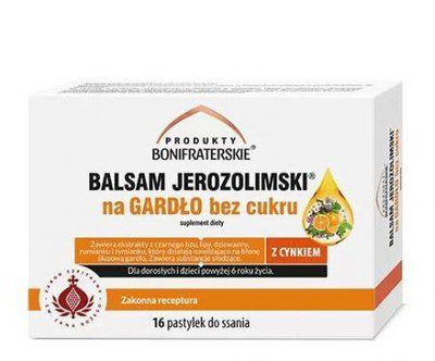 Zestaw pełen zdrowia Balsamy jerozolimskie, pastylki na gardło + MAŚĆ GRATIS