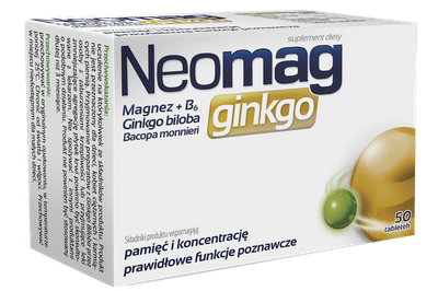 Neomag Ginkgo 50 tabletek pamięć i koncentracja