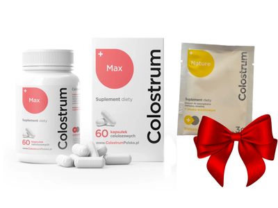 Colostrum Max ODPORNOŚĆ siara bydlęca 60 kapsułek + GRATIS!
