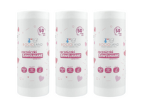 Bocioland miękkie i delikatne ręczniki bawełniane na rolce 20 x 23 cm ZESTAW 3 x 50 sztuk