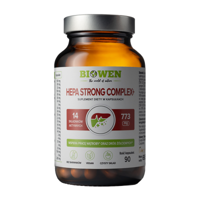 Biowen Hepa Strong Complex WĄTROBA REGENERACJA 90 kapsułek