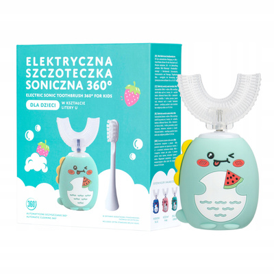 Simed szczoteczka soniczna dla dzieci zielona 360 3 Tryby LED 1 sztuka