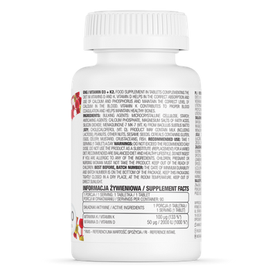 OstroVit witamina D3 + K2 90 tabletek