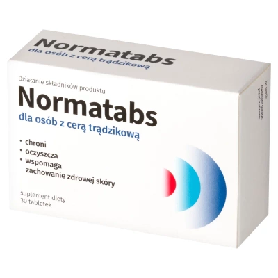Normatabs suplement dla cery trądzikowej 30 tabletek