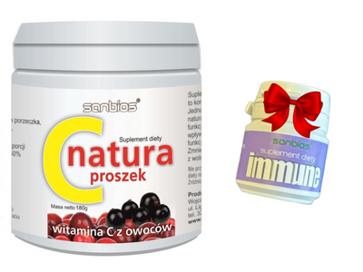 SANBIOS C Natura proszek antyoksydant 180 g + IMMUNE PRÓBKA GRATIS