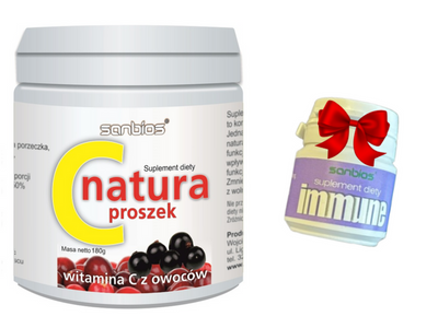 Sanbios C Natura proszek antyoksydant 180 g + IMMUNE PRÓBKA GRATIS