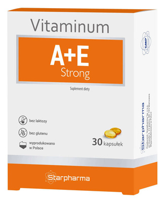 GRATIS Starpharma witamina vitaminum A+E strong 30 kapsułek