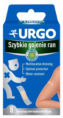 URGO Szybkie gojenie ran kompres 8 sztuk