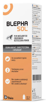 Blephasol płyn micelarny do codziennej pielęgnacji wrażliwych powiek 100 ml