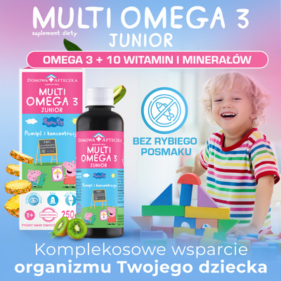 Peppa Domowa Apteczka MultiOmega 3 Junior 250 ml
