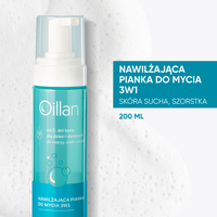 Oillan Nawilżająca pianka do mycia 3w1 200ml
