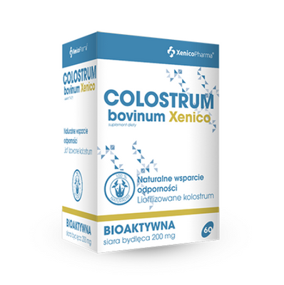 Xenico Colostrum bovinum siara bydlęca 60 kapsułek