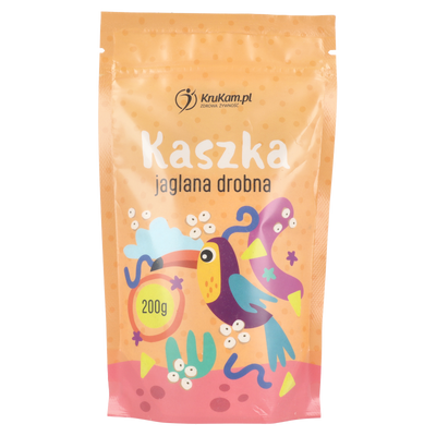 Krukam kaszka jaglana drobna dla dzieci naturalna 200 g