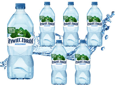 Żywiec Zdrój Niegazowany Woda źródlana ZESTAW 6 x 1 l