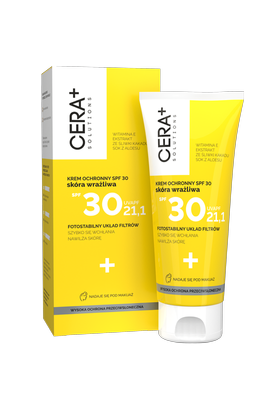 CERA PLUS Solutions krem ochronny SPF30 skóra wrażliwa 50ml