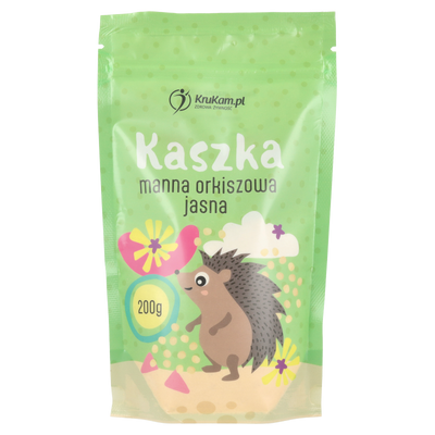 Krukam kaszka manna orkiszowa jasna dla dzieci naturalna 200 g