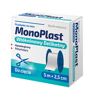 Rodzina Zdrowia MonoPlast przylepiec włókninowy delikatny 5 m x 2,5 cm