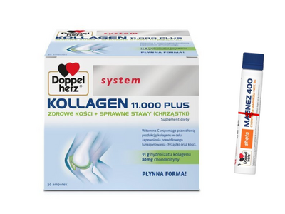 Doppelherz system KOLLAGEN 11.000 PLUS 30 szt.+ SHOT MAGNEZ GRATIS!