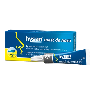 Hysan maść do nosa z witaminą A NAWILŻA I REGENERUJE 5 g