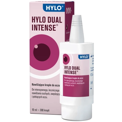 Hylo Dual Intense nawilżające krople do oczu z ektoiną bez konserwantów 10 ml
