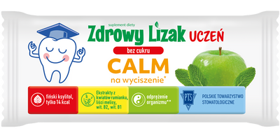 Denti-Pop Calm lizak BEZ CUKRU na uspokojenie JABŁKO & MIĘTA 1 sztuka