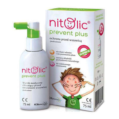 Pipi Nitolic Prevent Plus Ochrona przed wszawicą spray ZESTAW 2 x 75 ml