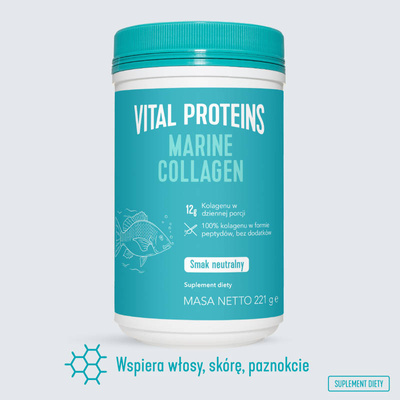 Vital Proteins Marine Collagen dla młodzieńczego wyglądu, kolagen rybi o neutralnym smaku 221g