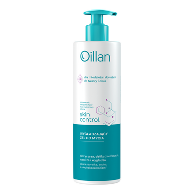 Oillan Skin Control wygładzający żel do mycia twarzy i ciała z 10% mocznikiem 400 ml