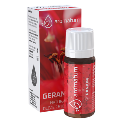 Aromatum naturalny olejek eteryczny aromaterapia 12ml o zapachu geranium