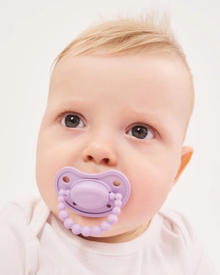 LUU Kids Smoczek pozycjonujący French Lavender 0 - 3 miesięcy 1 sztuka