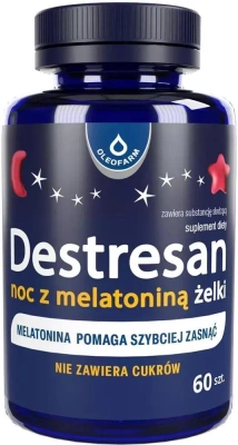 Destresan Noc żelki z melatoniną SPOKOJNY SEN ZASYPIANIE 60 sztuk