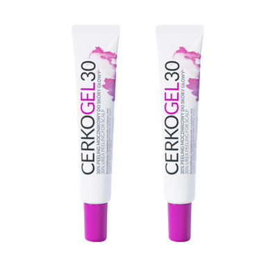 Cerkogel 30, 30% peeling mocznikowy do skóry głowy ZESTAW 2 x 50 g