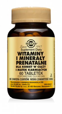 Solgar Witaminy i minerały prenatalne 60tab